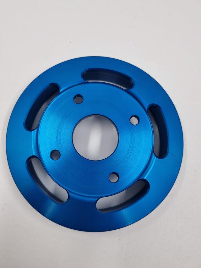 Scratch&Dent Billet Underdrive Water Pump Pulley for Nissan RB Engines - Blue