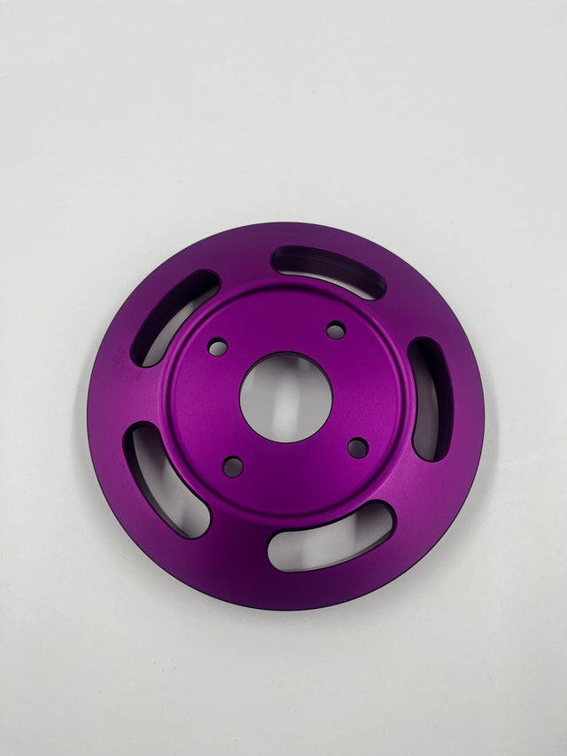 Scratch&Dent Billet Underdrive Water Pump Pulley for Nissan RB Engines - Purple 140mm