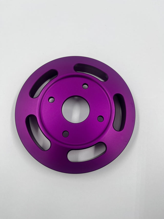 Scratch&Dent Billet Underdrive Water Pump Pulley for Nissan RB Engines - Purple 140mm