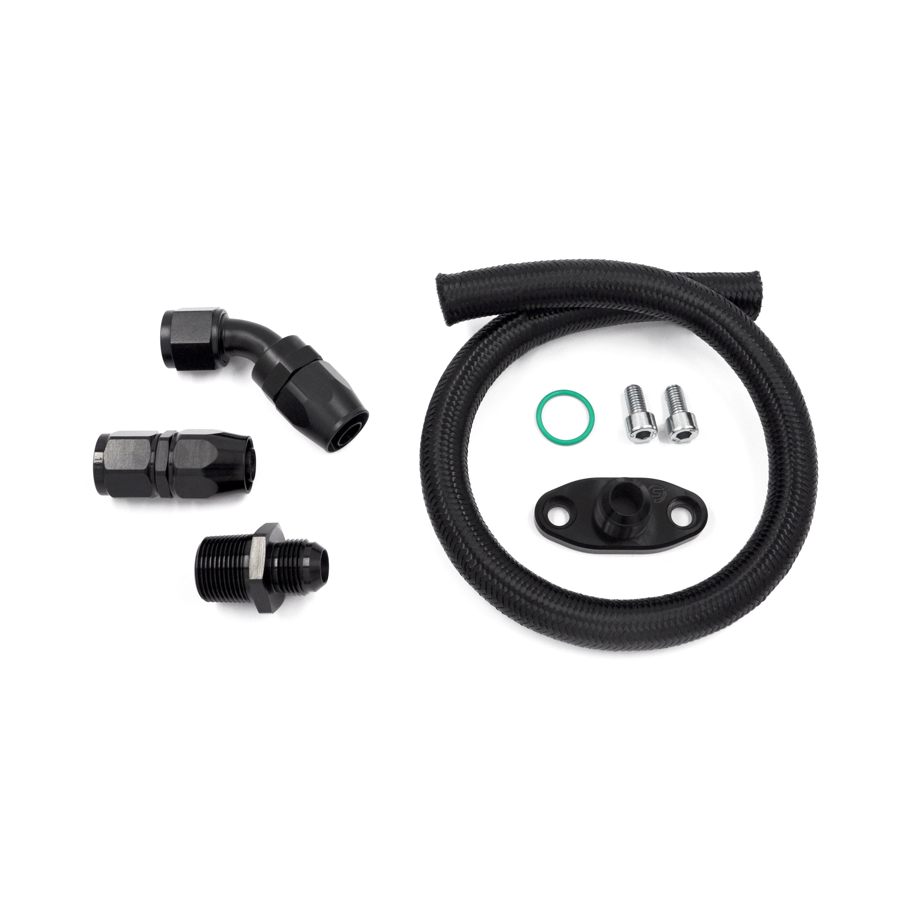 MAMBATEK Turbo Oil & Water Line Install Kit For Nissan CA18DET / SR20DET S13 (w/ Stock Turbo & TB25 JB)